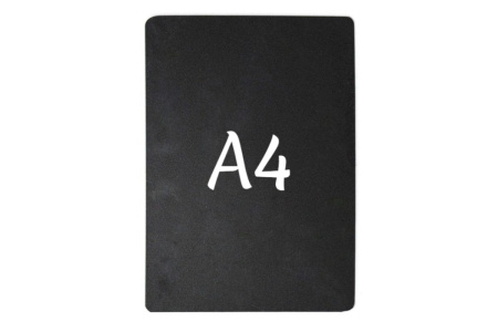 Ценник 297*210 мм. А4 меловой черный без подставки /1/20/