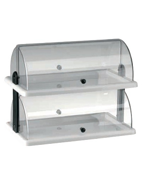 Поднос сервировочный 50*30,5 см. полипропилен, с крышкой Roll-Top, 2-х уровневый Abert /1/ Поднос сервировочный 50*30,5 см. полипропилен, с крышкой Roll-Top, 2-х уровневый Abert /1/