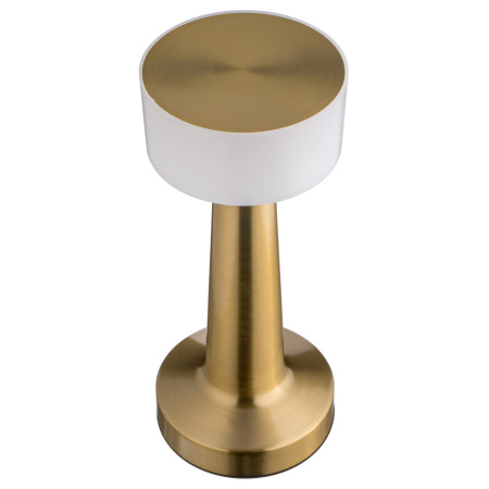 Лампа настольная d=9 см. h=22 см. 3 цвета, сенсорная регулировка яркости, нерж., золотая LED SIMPLE MGline /1/20/