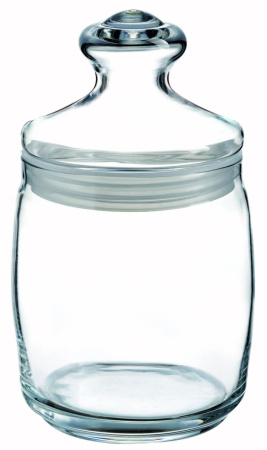Банка для сыпучих прод.  940 мл. со стекл. крышкой Чешни /1/6/330/ Банка для сыпучих прод.  940 мл. со стекл. крышкой Чешни /1/6/330/
