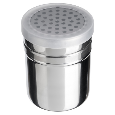 Емкость для сыпучих прод. 0,3 л. d=70 мм. h=100 мм. со сред. отверст. нерж. MGprof /1/