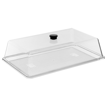 Крышка 41*26 см. h=10 см. поликарбонат, прозрачная (поднос 76860, 76844, 76852) GP /1/12/