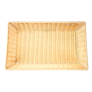 Корзина для хлеба прямоуг. 53*32,5*10 см. бежевая полиротанг MGprof /1/6/ АКЦИЯ