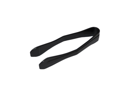 Щипцы для льда и сахара 12 см. черные поликарбонат MGprof /1/20/ АКЦИЯ