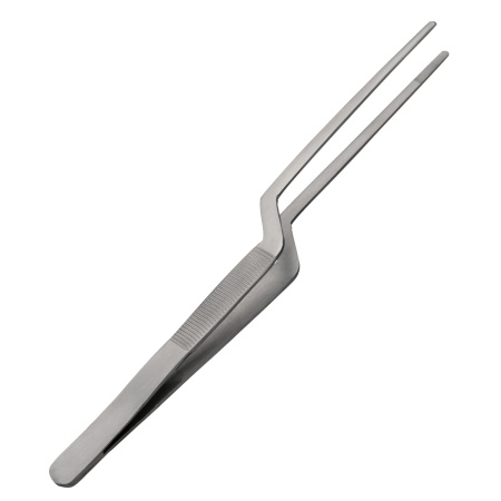 Щипцы (пинцет) 20 см. изогнутые, нерж. MGsteel /1/288/