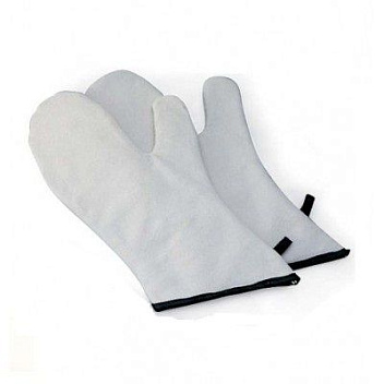 Рукавица термостойкая с 1-м выделенн. пальцем 33*17 см. (до +250°С) замша (1 пара) /1/ Рукавица термостойкая с 1-м выделенн. пальцем 33*17 см. (до +250°С) замша (1 пара) /1/