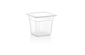 Гастроемкость 1/6 h=150 мм. 176*162 мм. 2 л. п/п прозрачная GP /1/36/