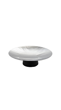 Подставка сервировочная 42 см. h=7 см. нерж. на дерев. ножке Abert /1/