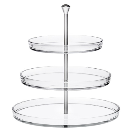 Этажерка 3-х ярусная d=22/27/32 см. h=34 см. Палладио Borgonovo /1/4/24/120/ АКЦИЯ