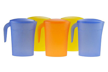 Кувшин 2,0 л. 150*100 мм. h=215 мм. пластик. с крышкой /1/40/