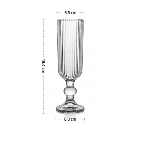 Бокал-флюте 160 мл. d=55/60 мм. h=184 мм. Гэтсби MGline /6/24/