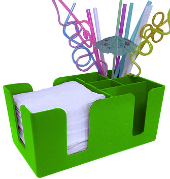 Подставка барная для салфеток и украшений ярко-зеленая MGprof /1/25/ Подставка барная для салфеток и украшений ярко-зеленая MGprof /1/25/