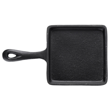 Сковорода порц. 14*14 см. h=1,5 см. 0,2 л. чугун /1/