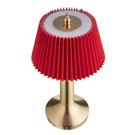 Лампа настольная d=13,5 см. h=26,5 см. 3 цвета, сенсорная регулировка яркости, нерж., красная LED PINE MGline /1/20/