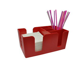 Подставка барная для салфеток и украшений красная MGprof /1/25/ АКЦИЯ Подставка барная для салфеток и украшений красная MGprof /1/25/ АКЦИЯ